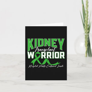 Transplant Warrior Renal Kidney Disease Patient Card