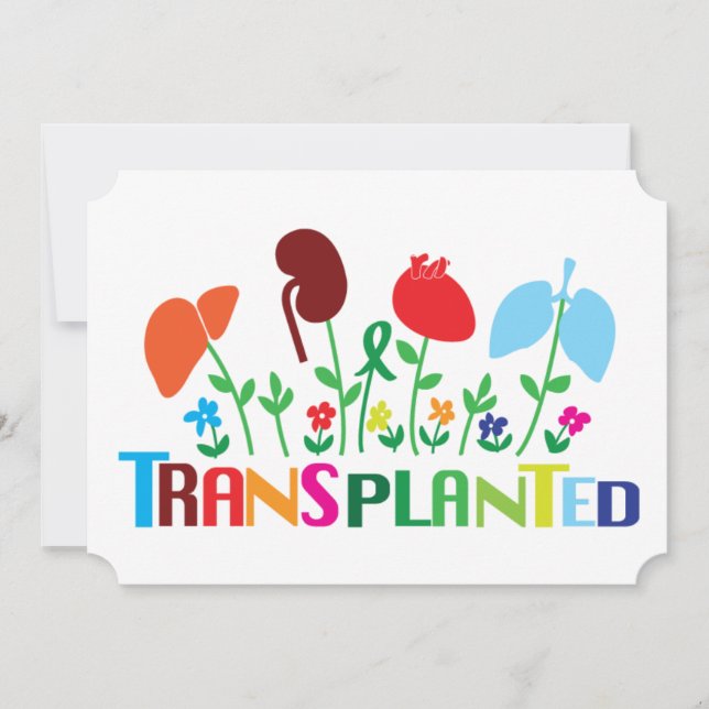 Transplanted Bright Organ Transplant Card (Front)