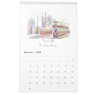 Transport Art calendar