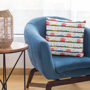 Transport Kids Photographic Prints Cushion