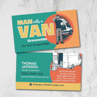 Transport Services - Man with a Van Business Card