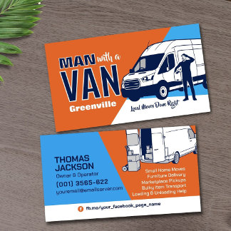 Transport Services - Man with a Van Business Card