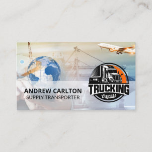 Transport Trucking   Logistics Shipping Business Card