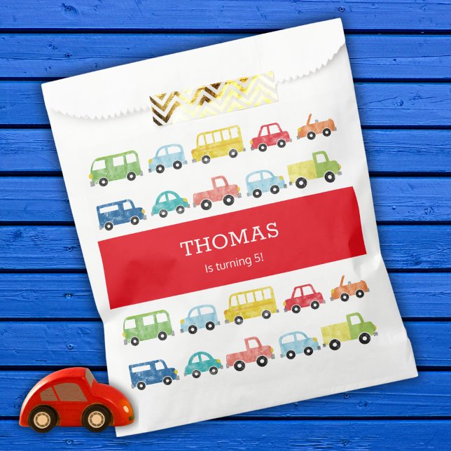 TRANSPORTATION BIRTHDAY INVITATION FAVOUR BAG (Creator Uploaded)