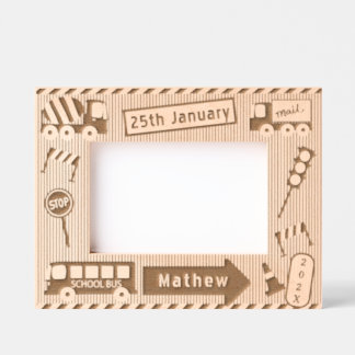 Transportation Boys  Etched Frames