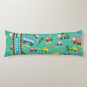 Transportation Boys Green Body Cushion