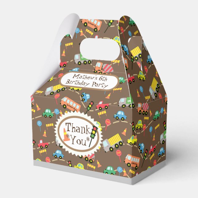 Transportation Brown Favour Box (Front Side)