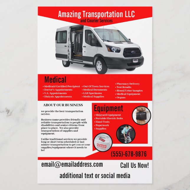 Transportation Company Flyer (Front)
