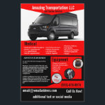 Transportation Company Flyer<br><div class="desc">This flyer is for a transportation company that transports people or supplies for companies. You can change the photo to your own vehicle</div>