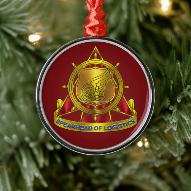 Transportation Corps  Metal Ornament (Tree)