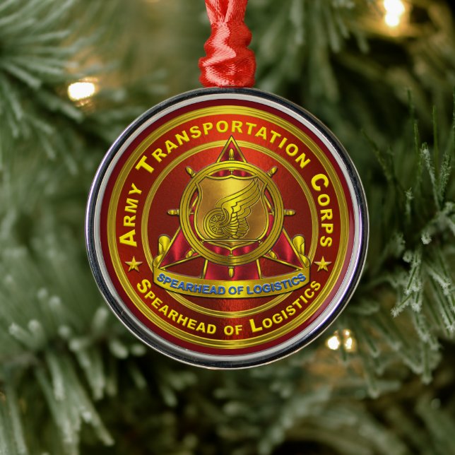 Transportation Corps  Metal Ornament (Tree)