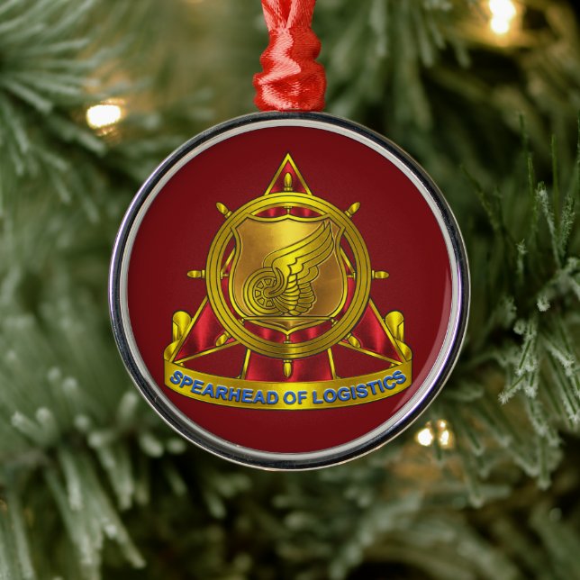 Transportation Corps  Metal Ornament (Tree)