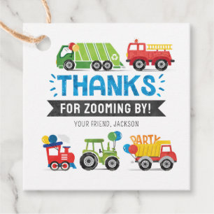 Transportation Favour Tags Vehicle Favour Tags