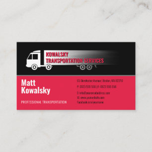 Transportation & Logistic Truck Business Card