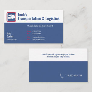 Transportation & Logistic Truck Business Card