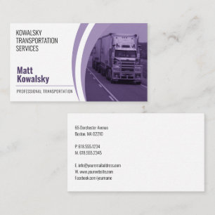 Transportation & Logistic   Truck Business Card