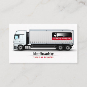 Transportation & Logistic   Trucking Service Business Card