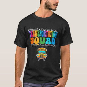 Transportation Squad Back To School Bus Driver Mon T-Shirt