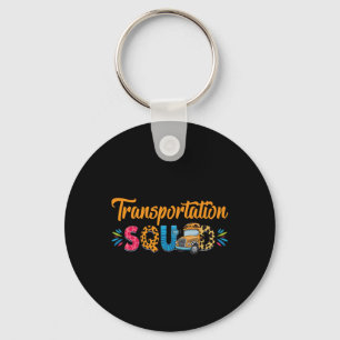 Transportation Squad Back To School Proud Bus Driv Key Ring