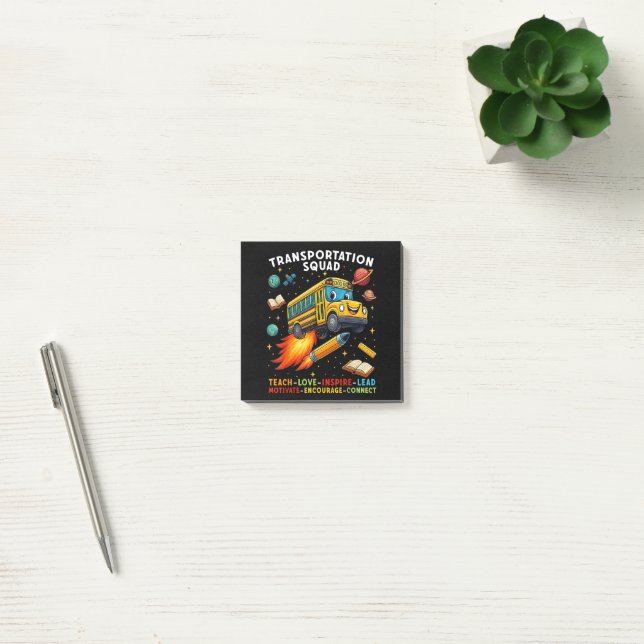 Transportation Squad Funny School Bus Driver Post-it Notes (Office)