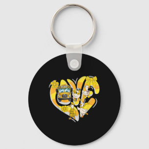 Transportation Squad Silly Goose Bus Aide Back To Key Ring
