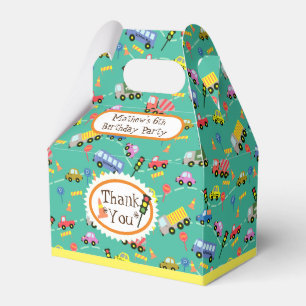 Transportation Teal Favour Box