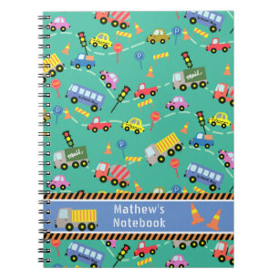 Transportation Teal.  Notebook