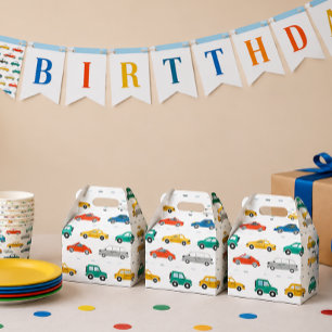 Transportation Theme Birthday Wrapping Paper Large Favour Box
