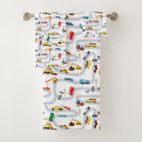 Transportation Vehicles Cars Trucks Road Boys
