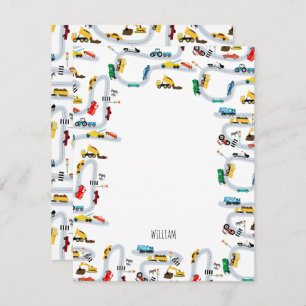 Transportation Vehicles Cars & Trucks Road Kids Card