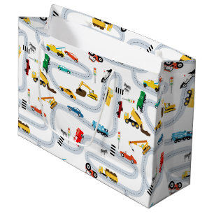 Transportation Vehicles Cars & Trucks Road Traffic Large Gift Bag