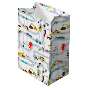Transportation Vehicles Cars & Trucks Road Traffic Medium Gift Bag