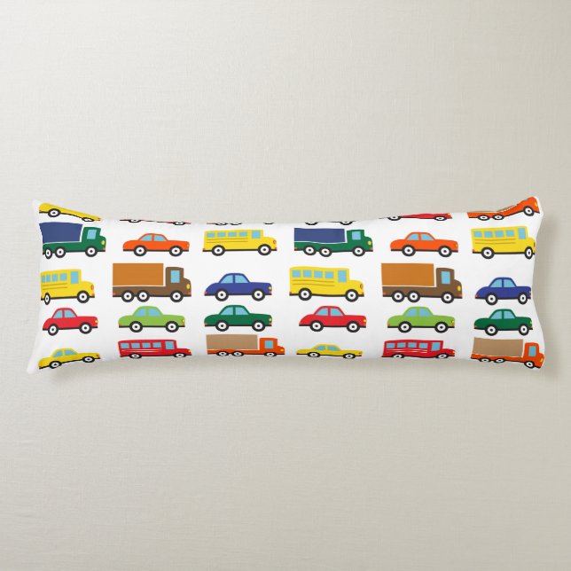 Transportation Vehicles Cute Kids Body Cushion (Front)