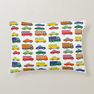 Transportation Vehicles Cute Kids Decorative Cushion