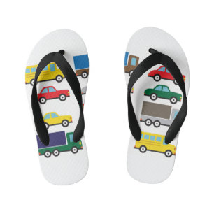 Transportation Vehicles Cute Kids Kid's Thongs