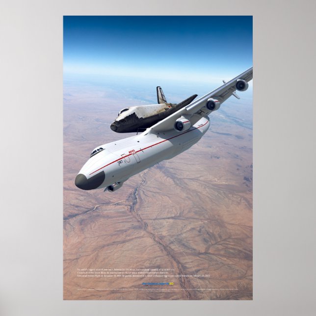 Transporting Buran on Antonov An-225 Poster (Front)