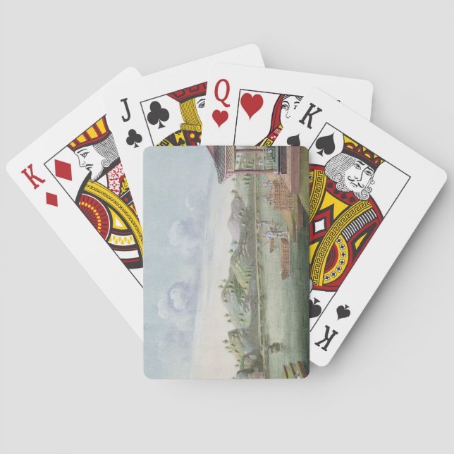 Transporting crates of tea (w/c on paper) playing cards (Back)