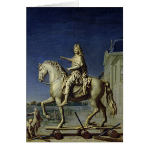 Transporting the Equestrian Statue of Louis