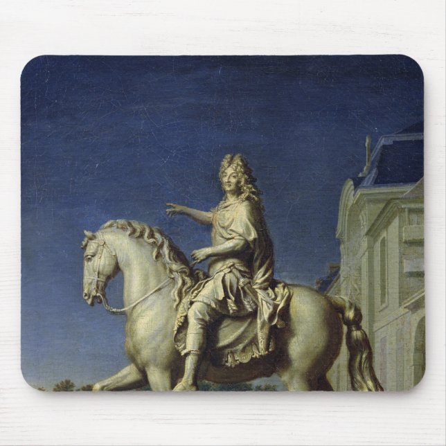 Transporting the Equestrian Statue of Louis Mouse Pad (Front)