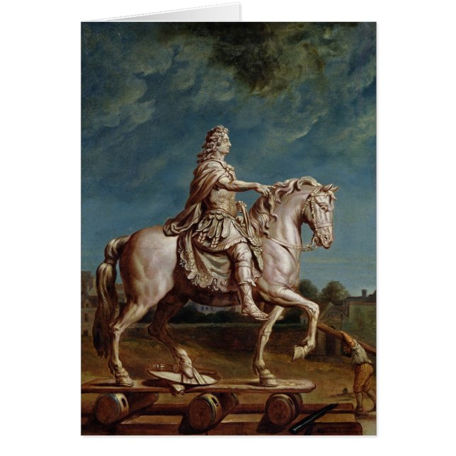 Transporting the Equestrian Statue of Louis XIV (Front)