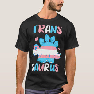Transsaurus Cute Trans Flag Dinosaur Lgbtq 1 T-Shirt