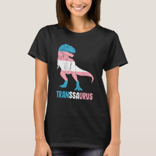 Transsaurus Dinosaur Rex Transexual Transgender Lg T-Shirt