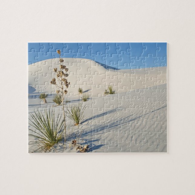 Transverse Dunes, Yucca, shadows Jigsaw Puzzle (Horizontal)