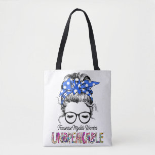 Transverse Myelitis Awareness Ribbon Support Gifts Tote Bag