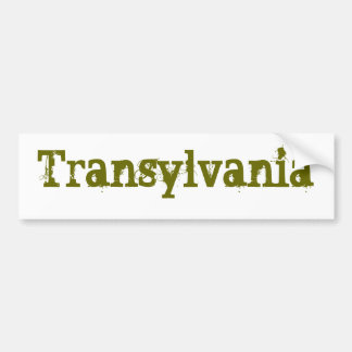 Transylvania Bumper Sticker