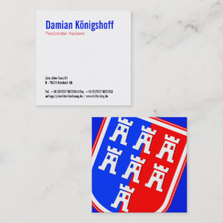 Transylvania inspired square business card