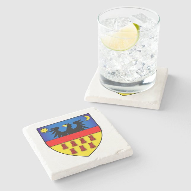 Transylvania inspired stone coaster (Side)