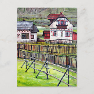 Transylvania, Romania, Picturesque Painted Scenery Postcard