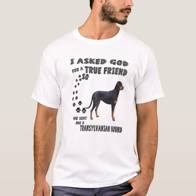 Transylvanian Hound Quote Mom Dad, Cute Hungarian T-Shirt (Front)