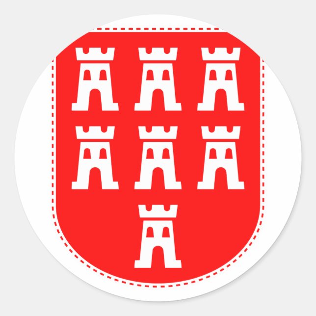 Transylvanian Saxons Crest Classic Round Sticker (Front)